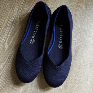 Rothy's Maritime Navy Blue Round Toe Comfort Slip On Women's Flats